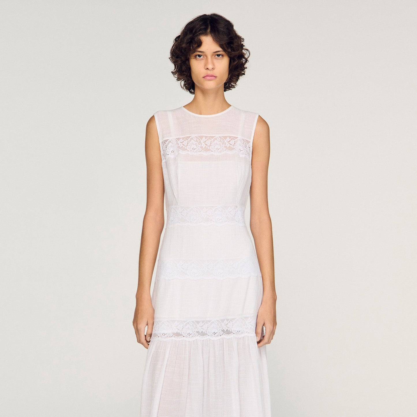 Poetique Crepon Maxi Dress White