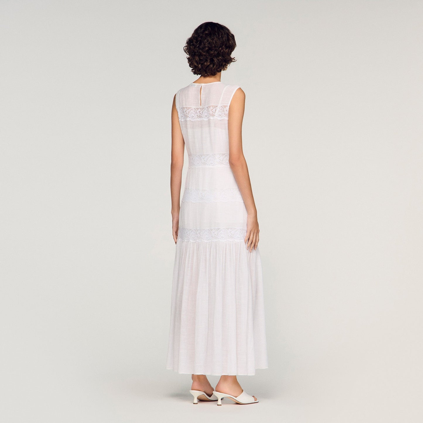 Poetique Crepon Maxi Dress White
