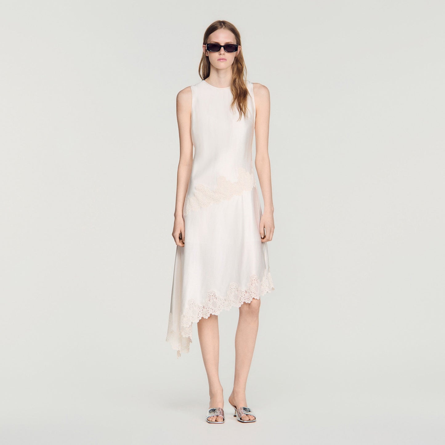 Alva Silhouette Dress Ecru
