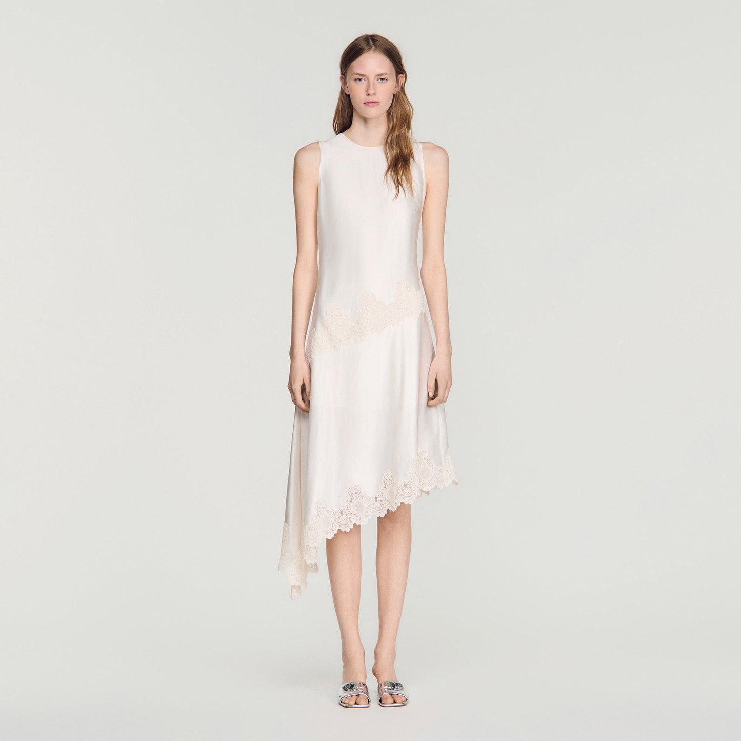 Alva Silhouette Dress Ecru