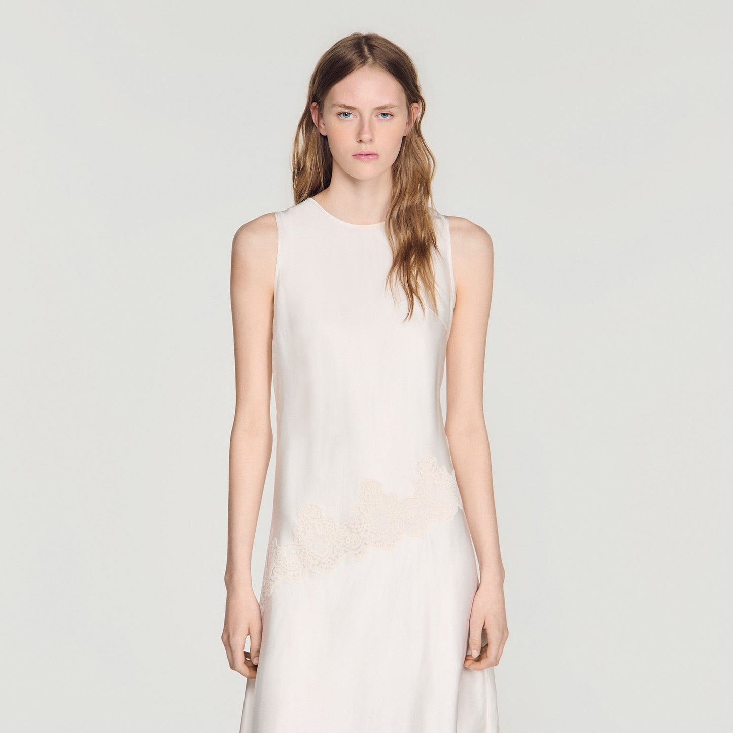 Alva Silhouette Dress Ecru