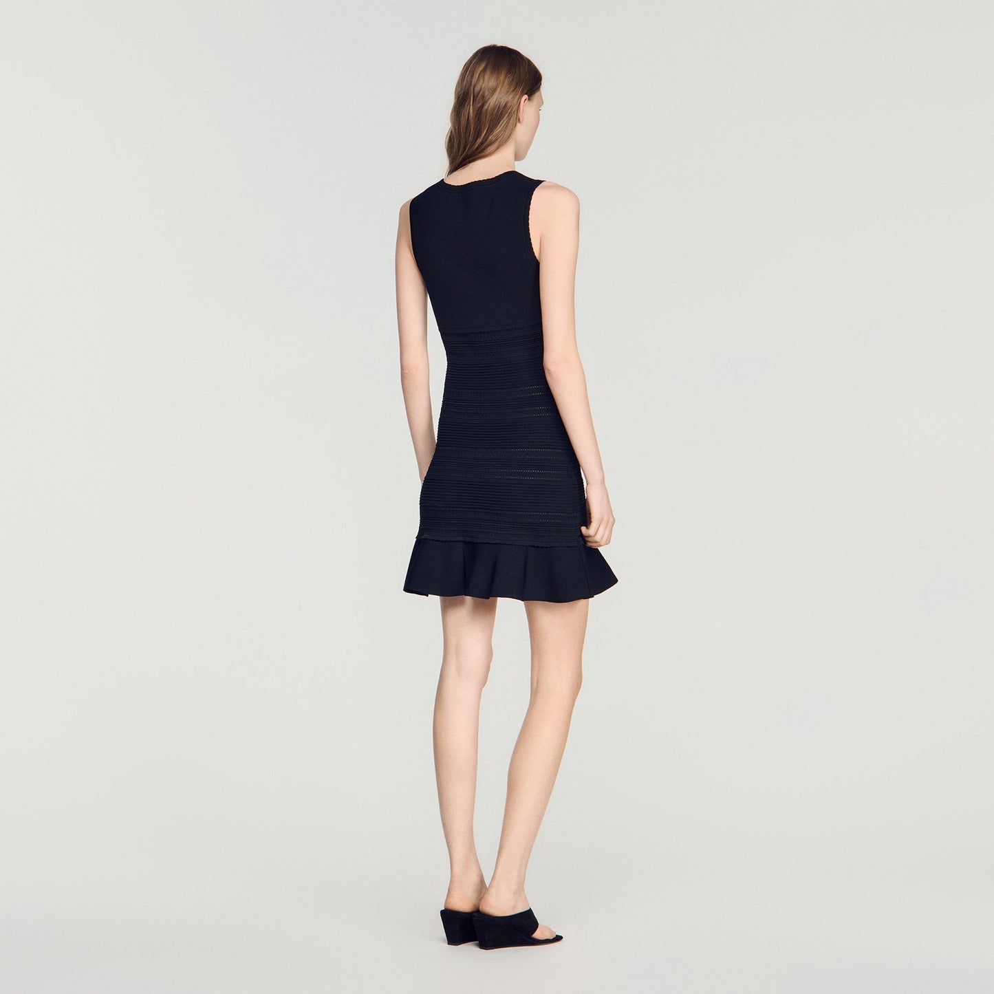 Lunaventa Short Fancy Knit Dress Black