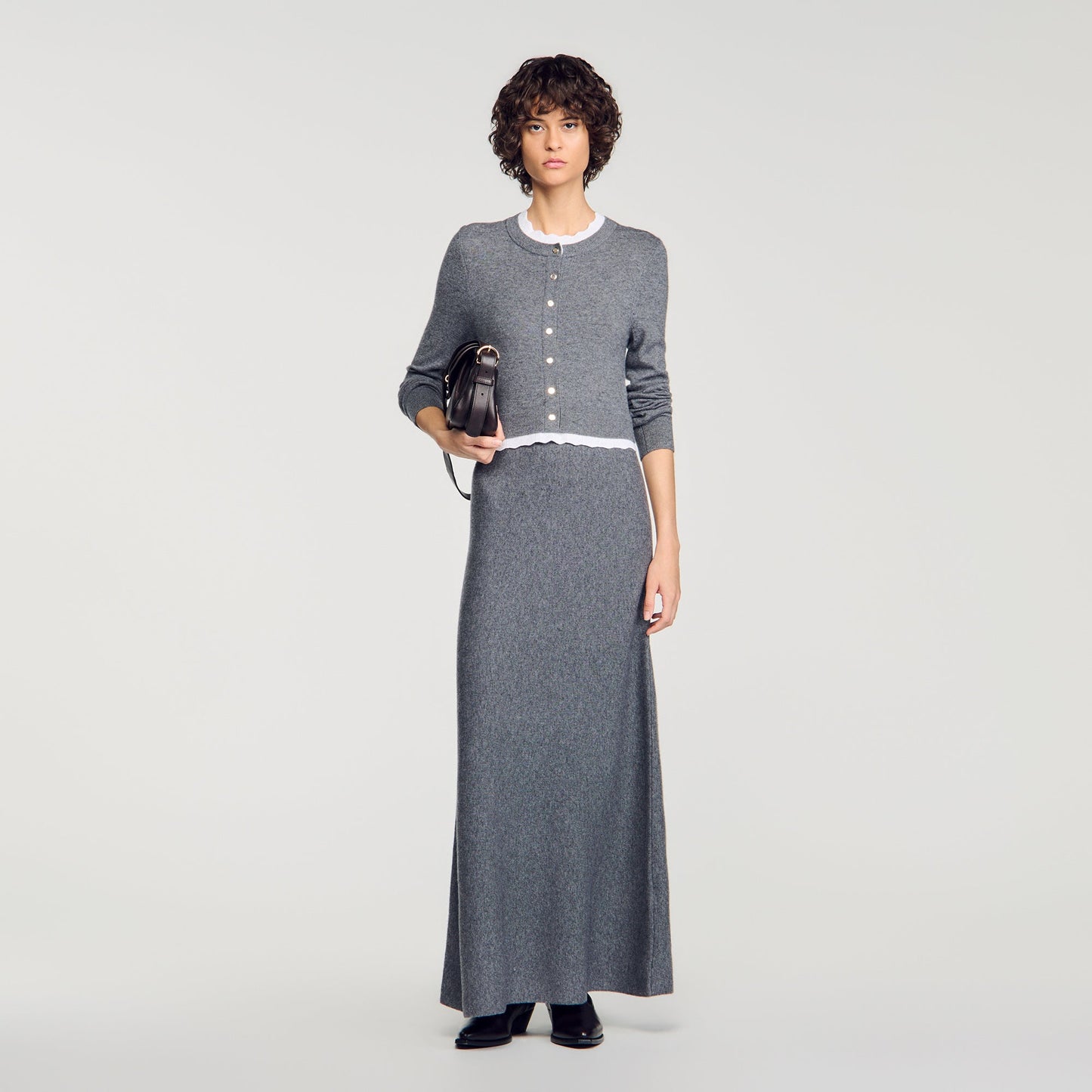 Henrietta 2-in-1 maxi dress Grey