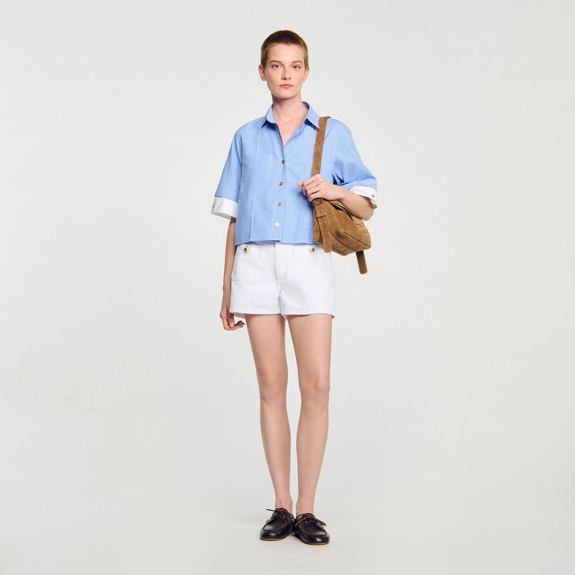 Texas Denim Shorts White