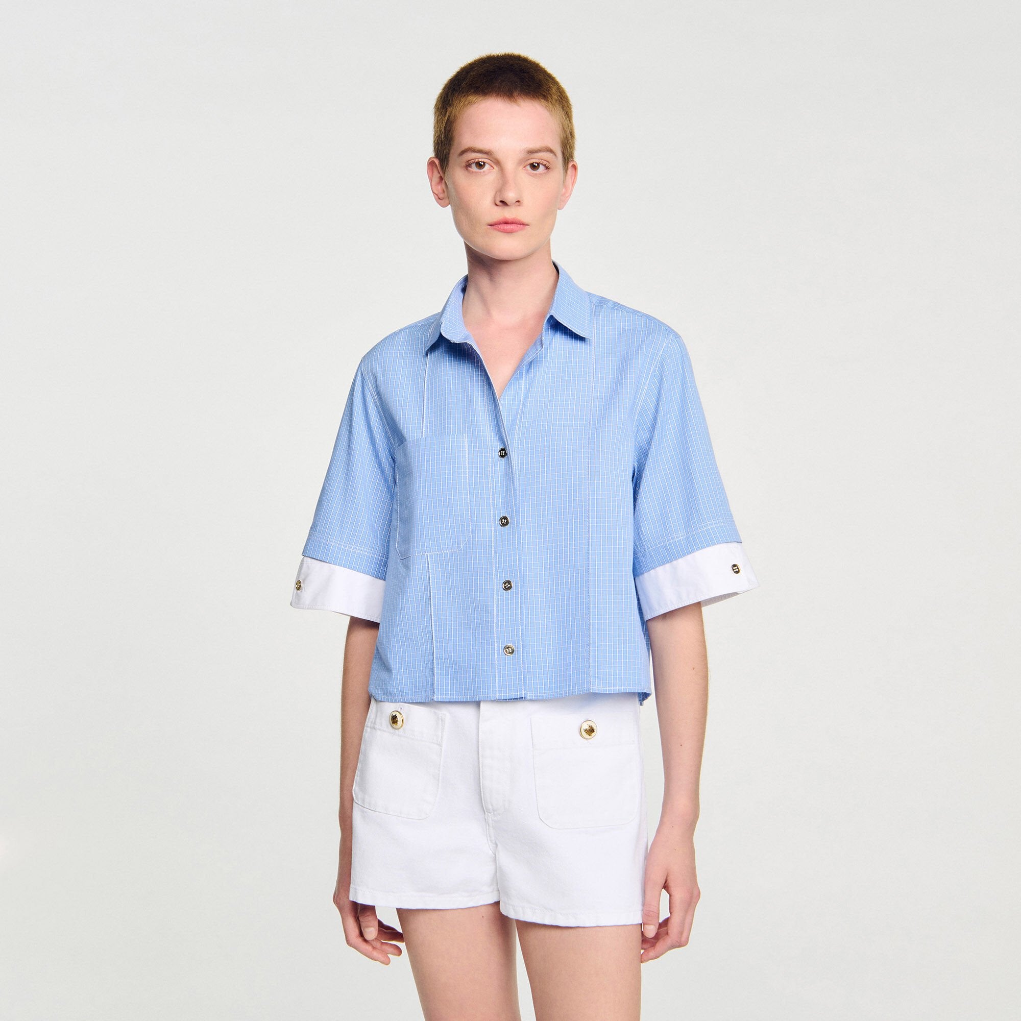 Texas Denim Shorts White