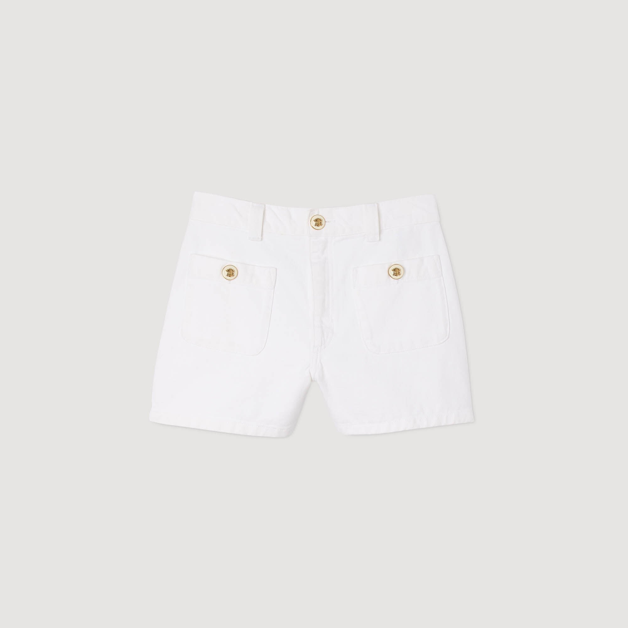 Texas Denim Shorts White
