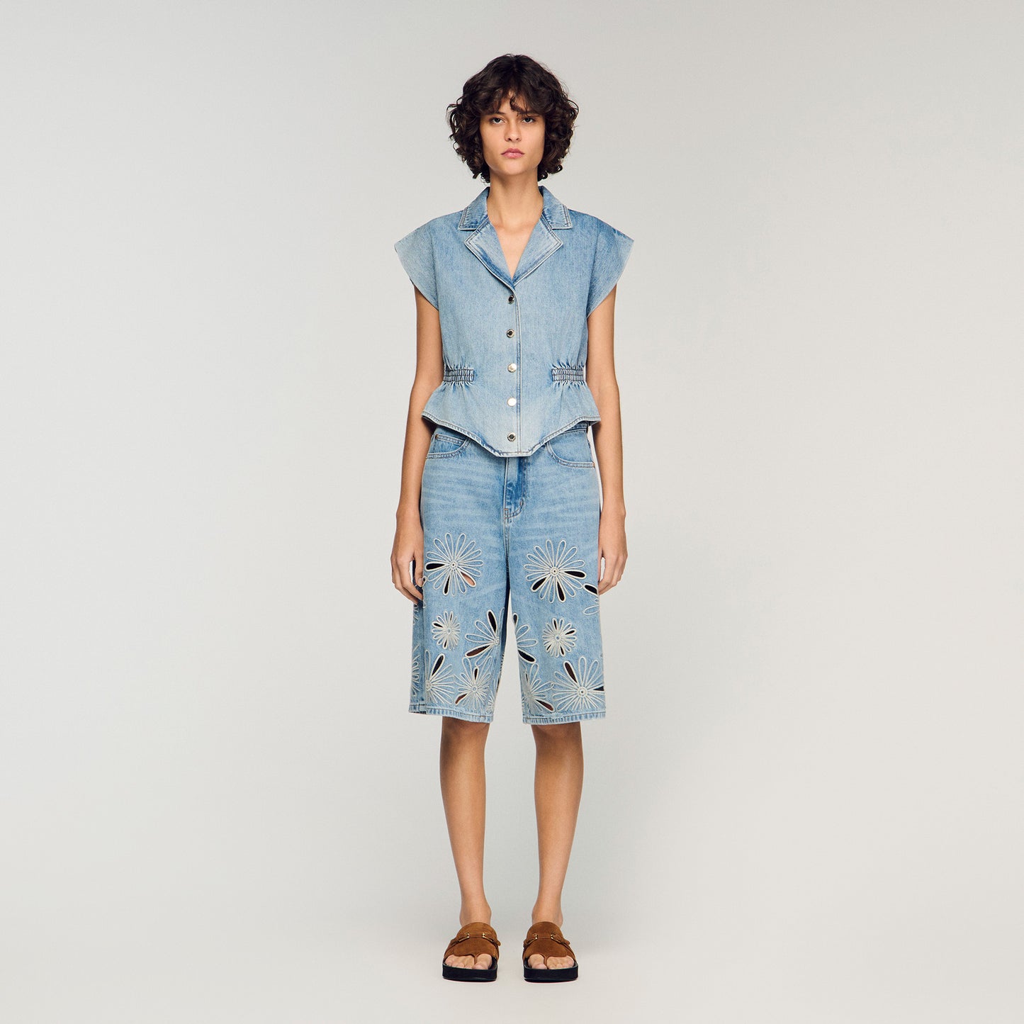 Kurtis Denim Top Blue Jean