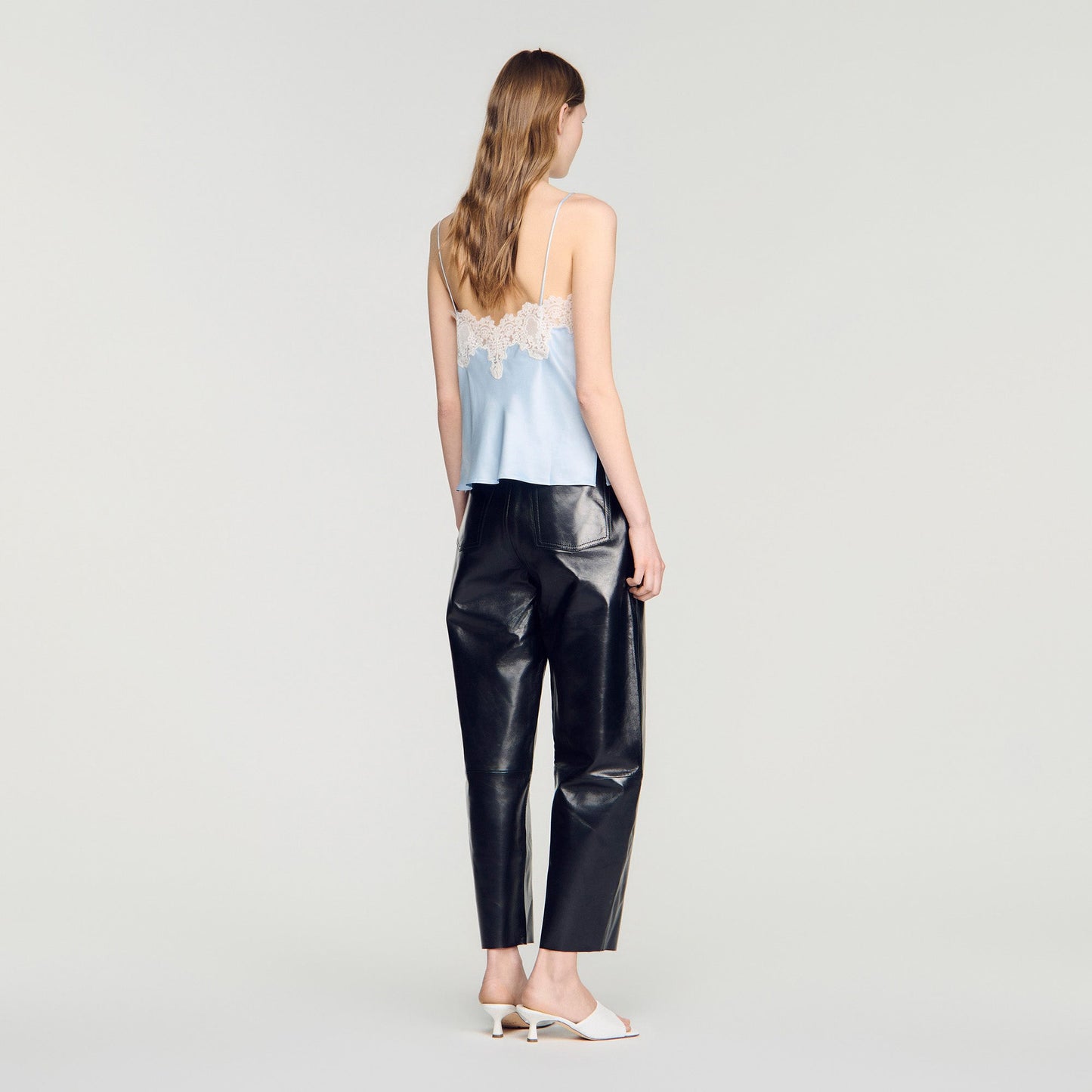 Plumeti Top Blue / Ecru