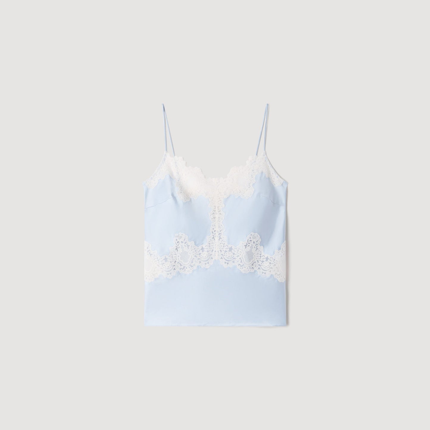 Plumeti Top Blue / Ecru