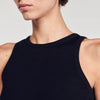 Embroidered Vest Top Black