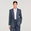 Naelle Striped Tailored Jacket Blue