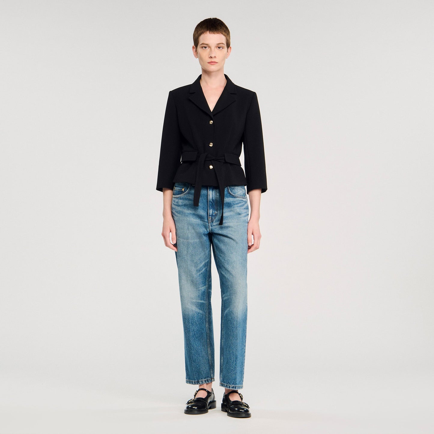 Amor Short Tailored Jacket Black