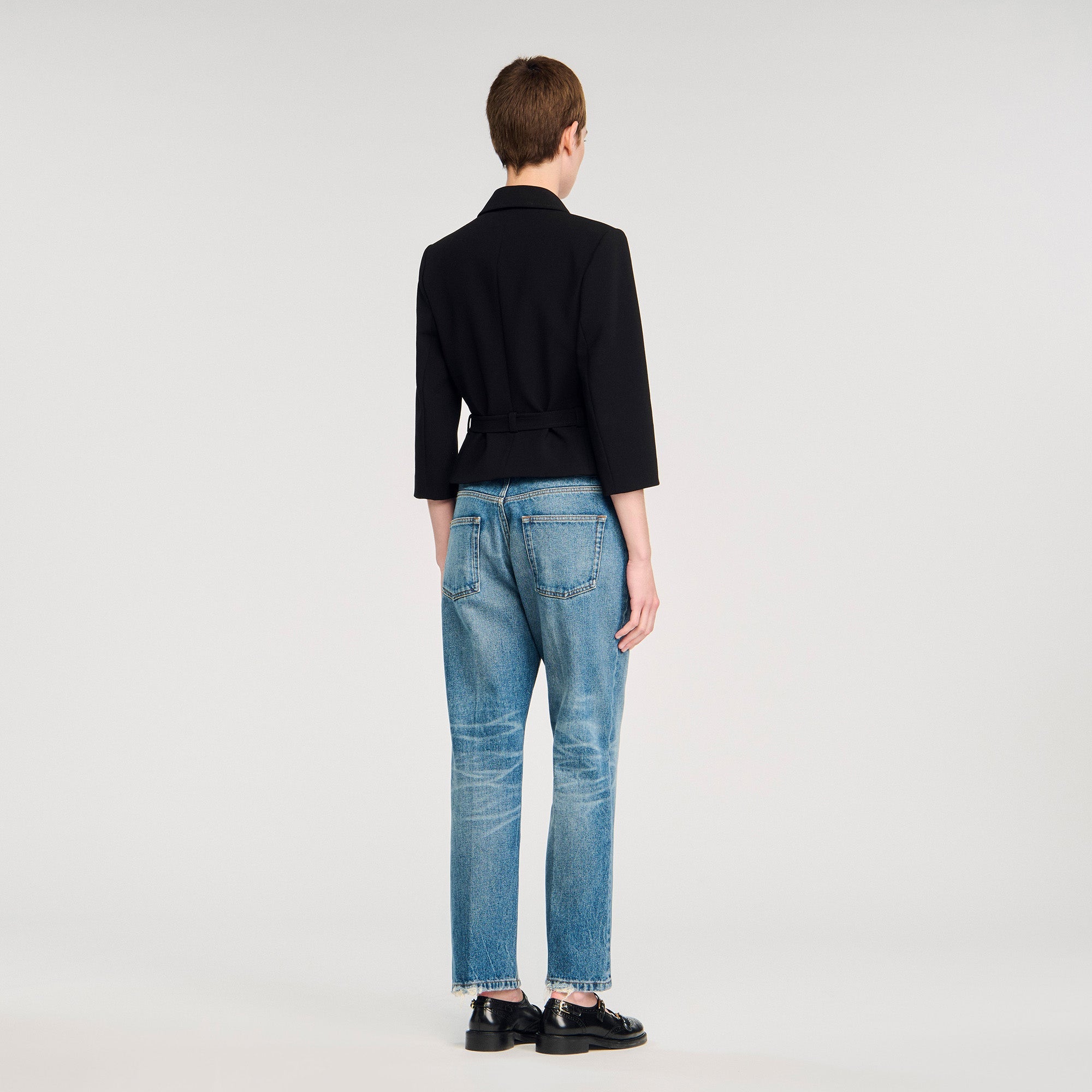 Amor Short Tailored Jacket Black