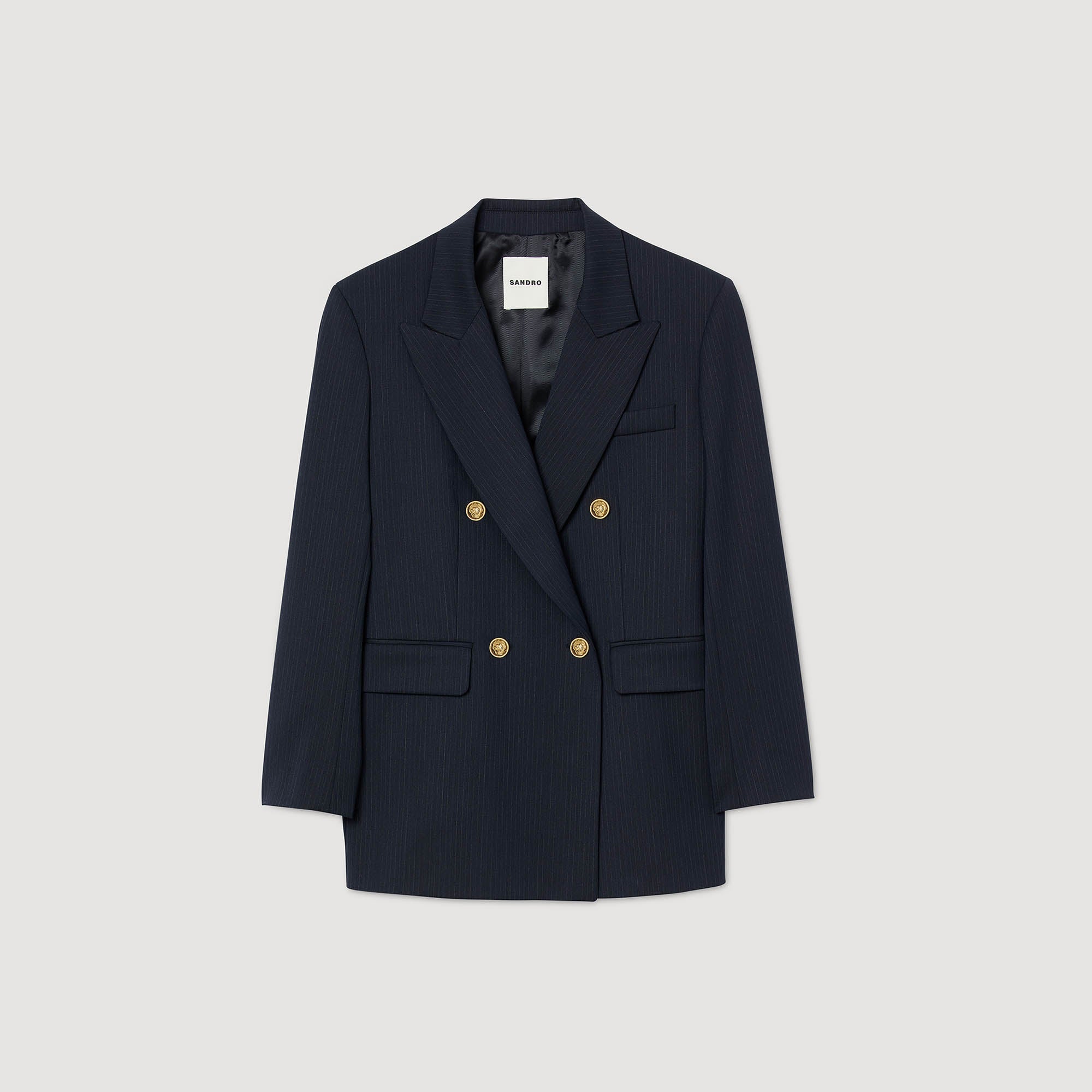 Theane Pinstripe jacket Navy Blue