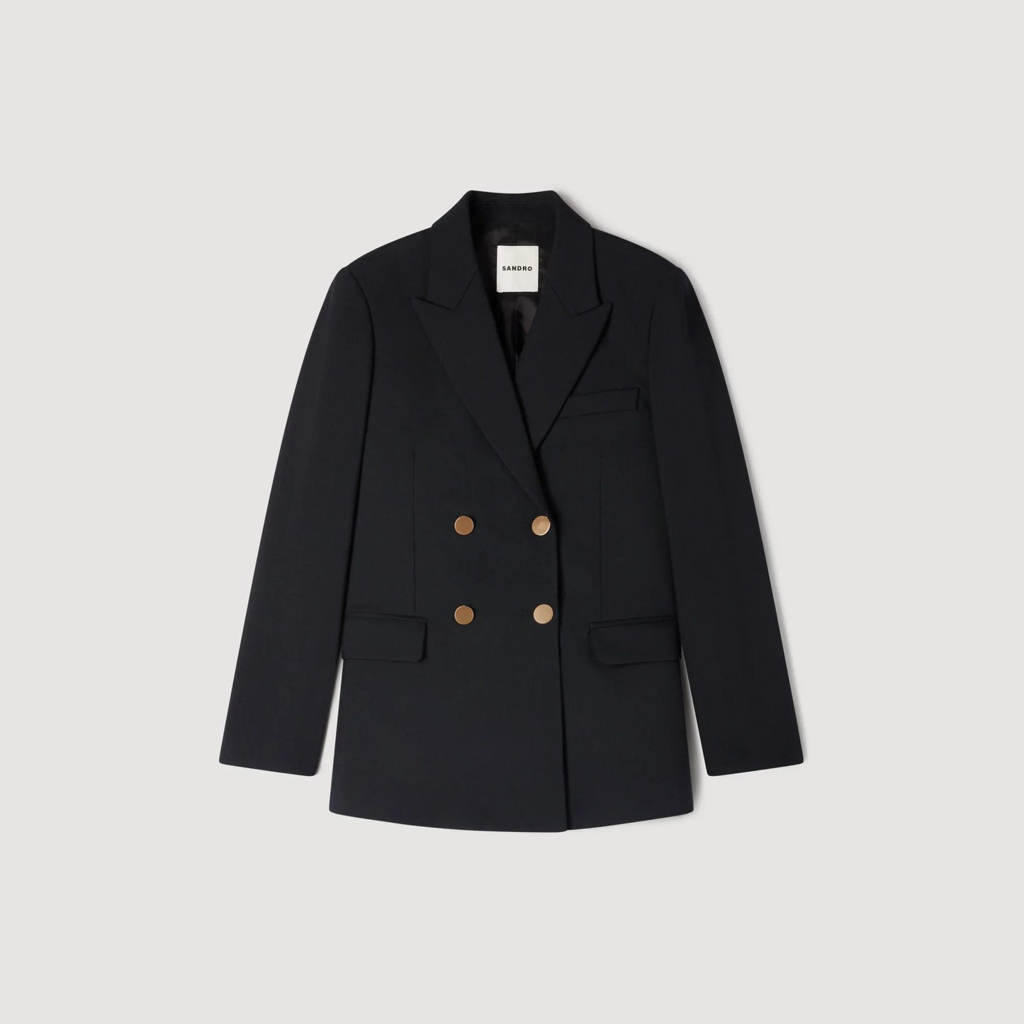 Thelma Wool Slim-Fit Suit Jacket Black