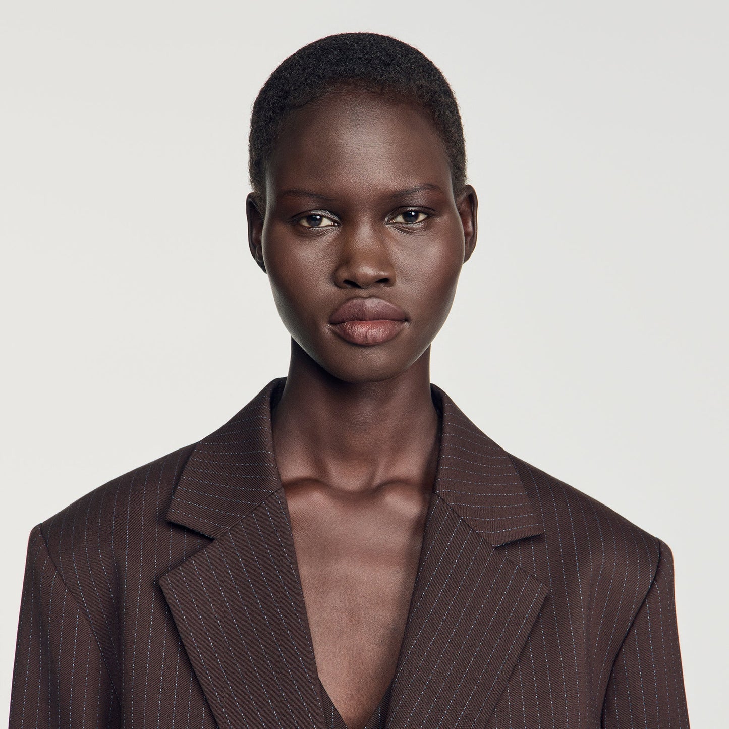 Amanda Striped suit jacket Marron / Bleu
