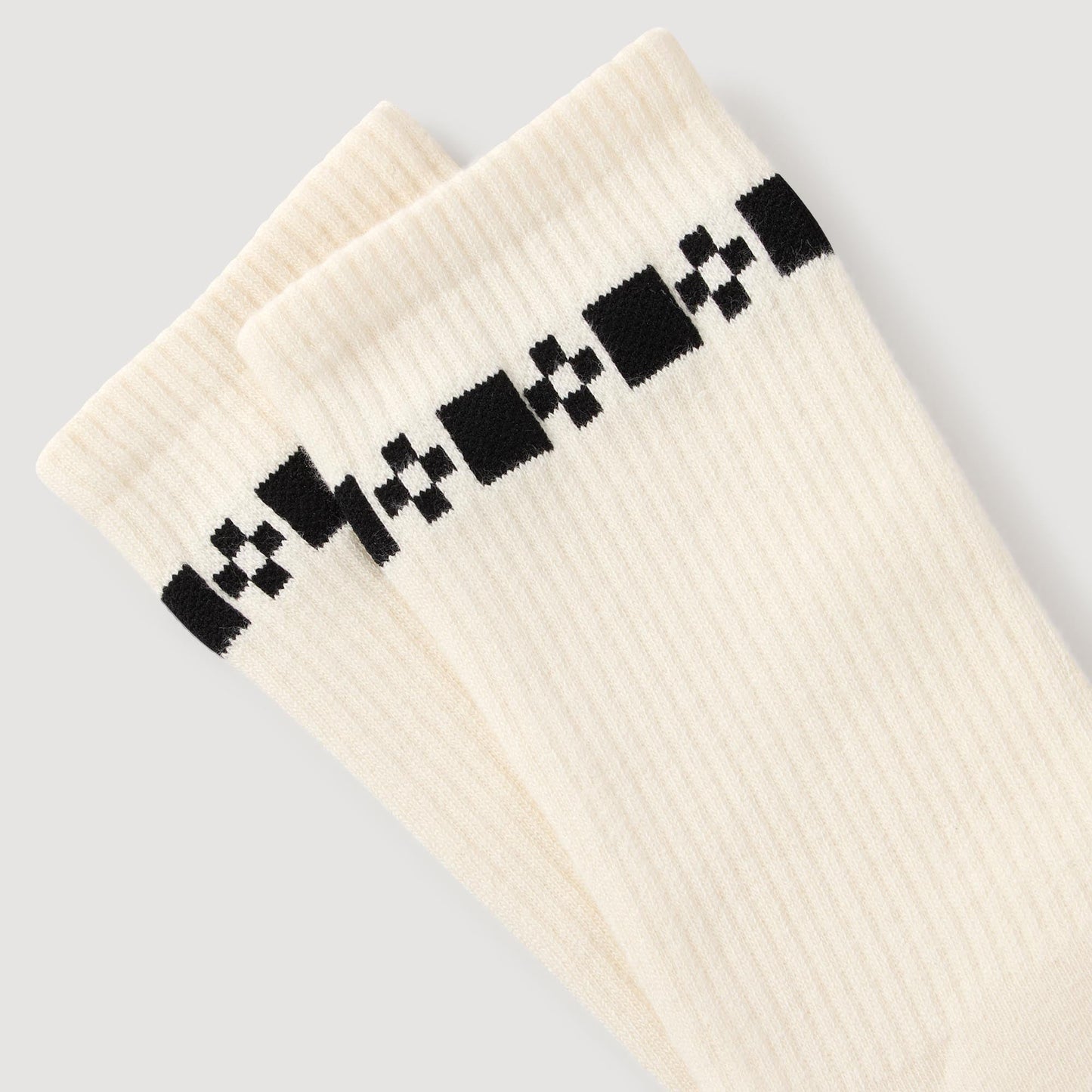 Embroidered Socks Off White