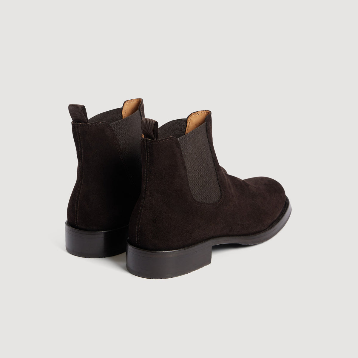 Chelsea Suede Boots Split leather Chelsea boots Chocolate