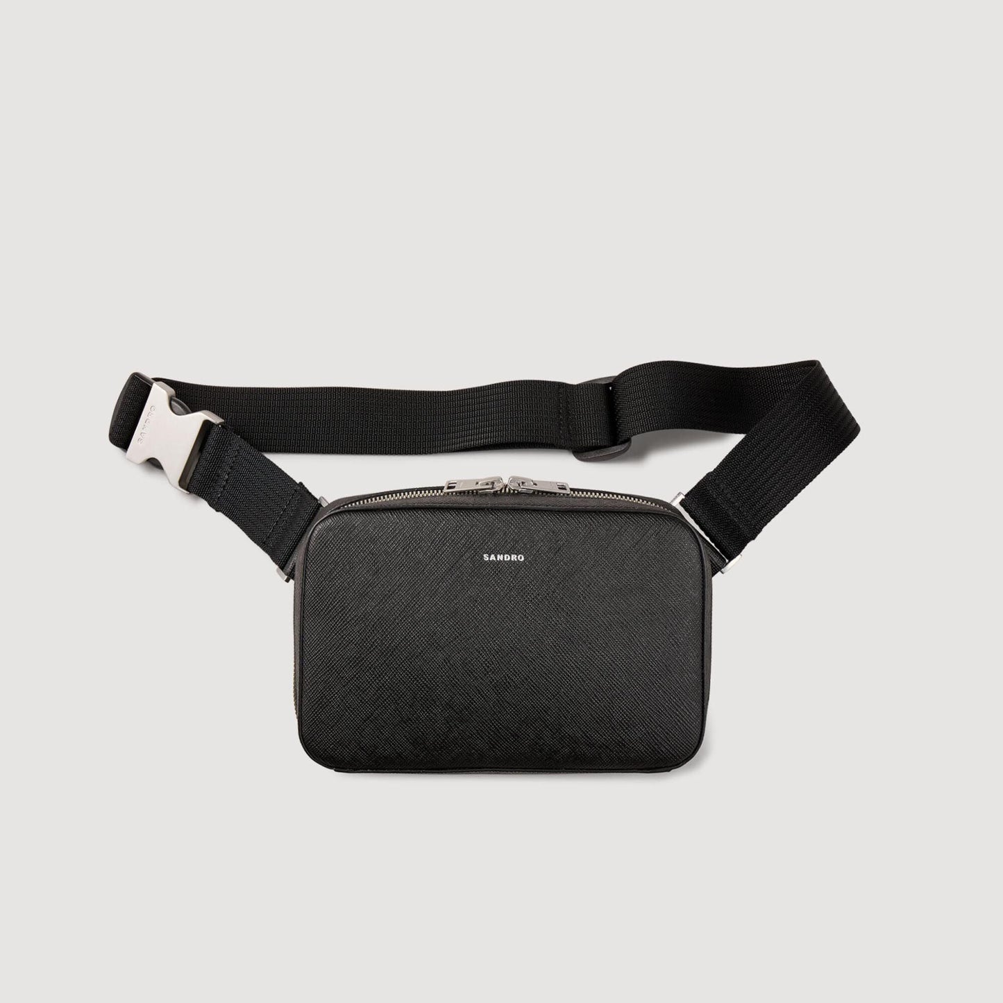 Brick Bag Saffiano Small Recycled Leather Bag Black
