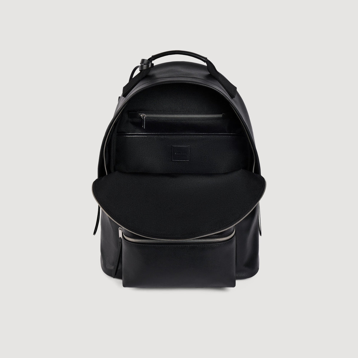 Backpack Regrain Reconstituted leather rucksack Black