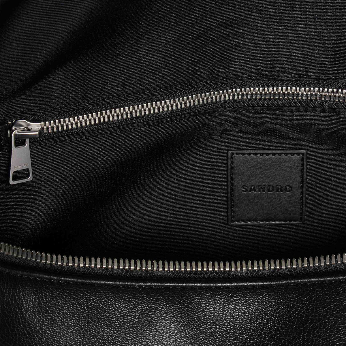 Weekender Regrain Grained leather weekend bag Black