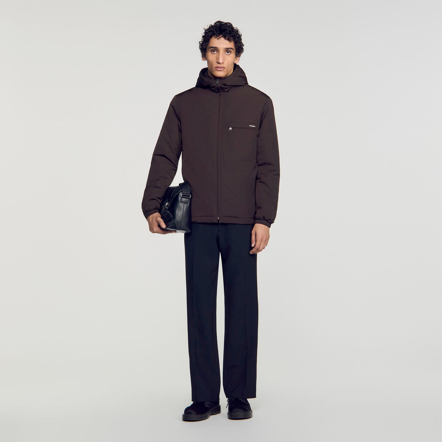Orion Hooded zip-up jacket Taupe / Kaki