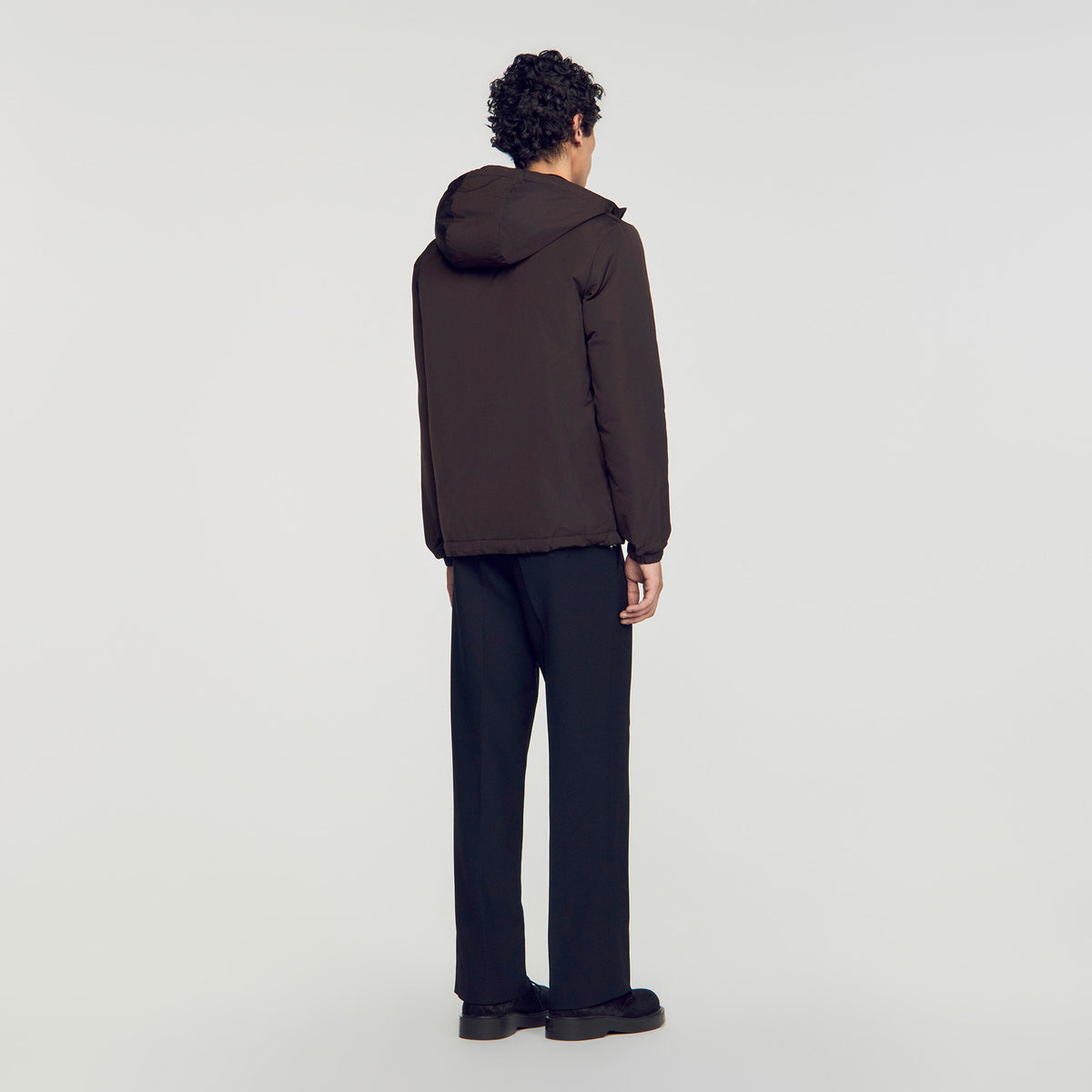 Orion Hooded zip-up jacket Taupe / Kaki