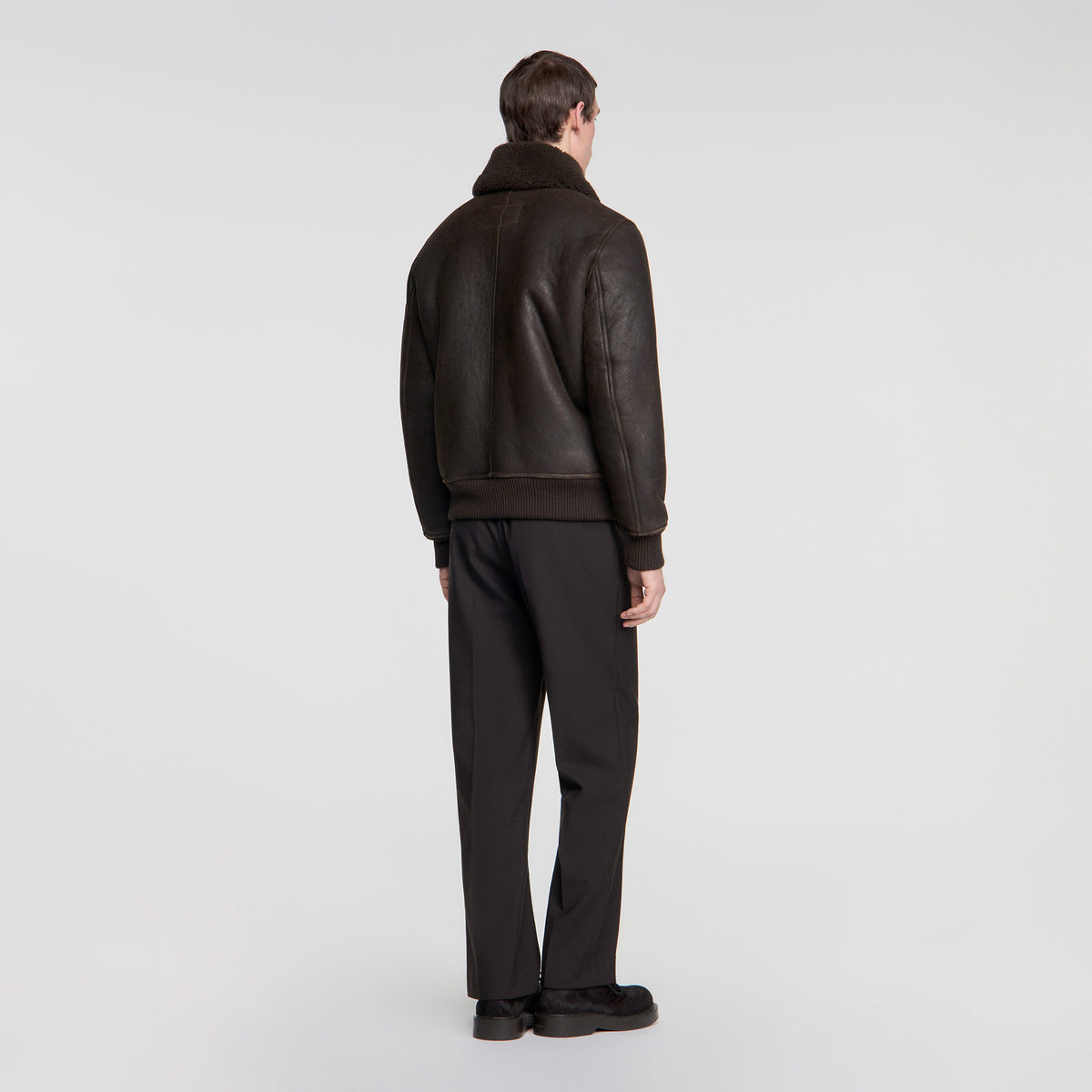 Shearling Bombardier Kaki Shearling jacket Olive Green