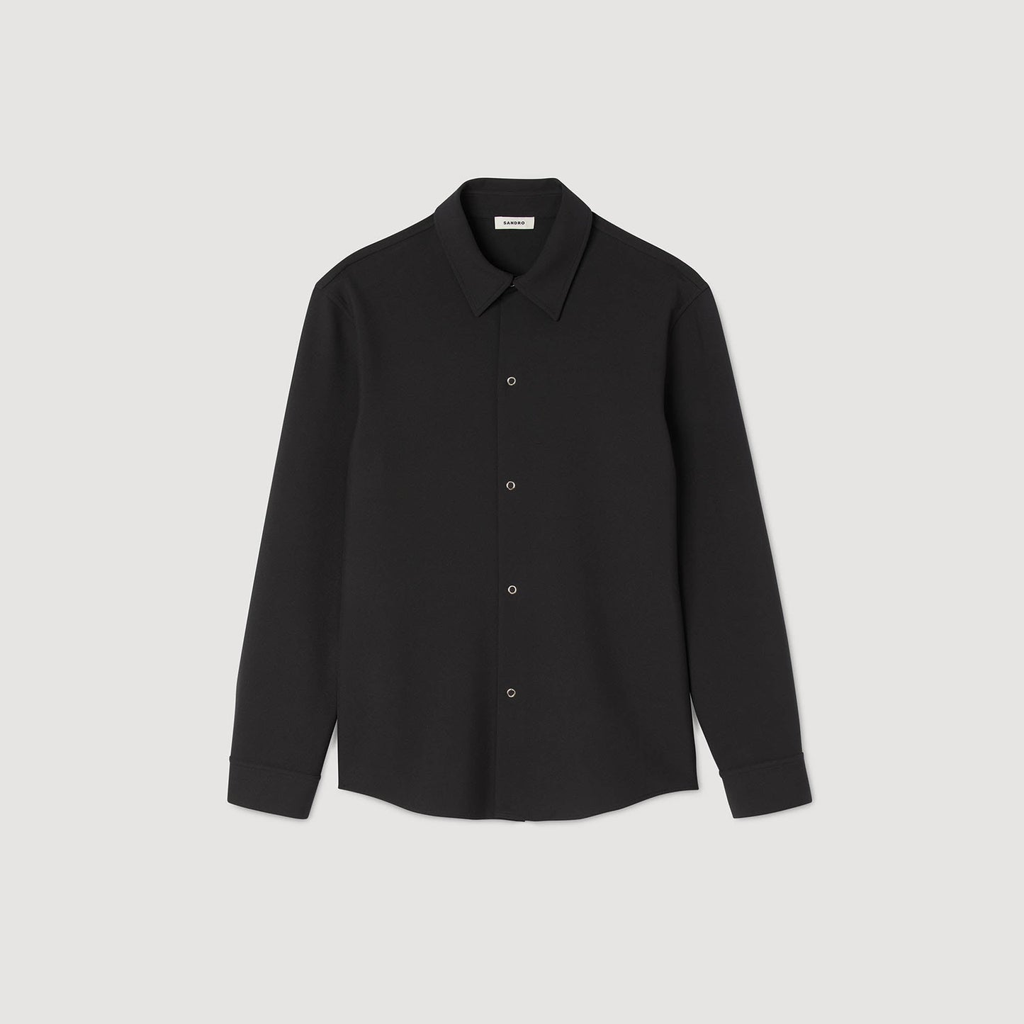 Joker Minimal Long-Sleeved Jersey Shirt Dark Grey