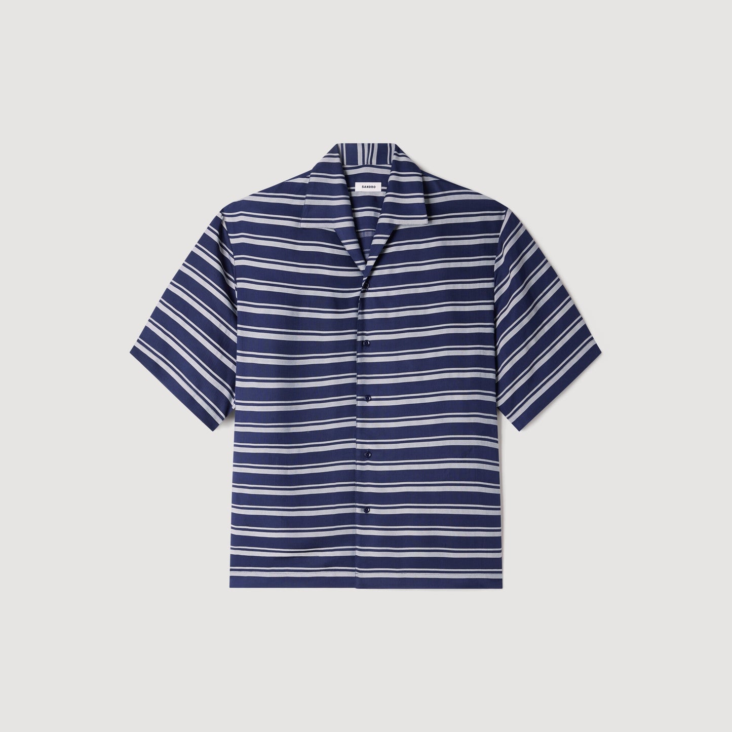 Stripy Shirt Mc Striped boat neck shirt Navy Blue