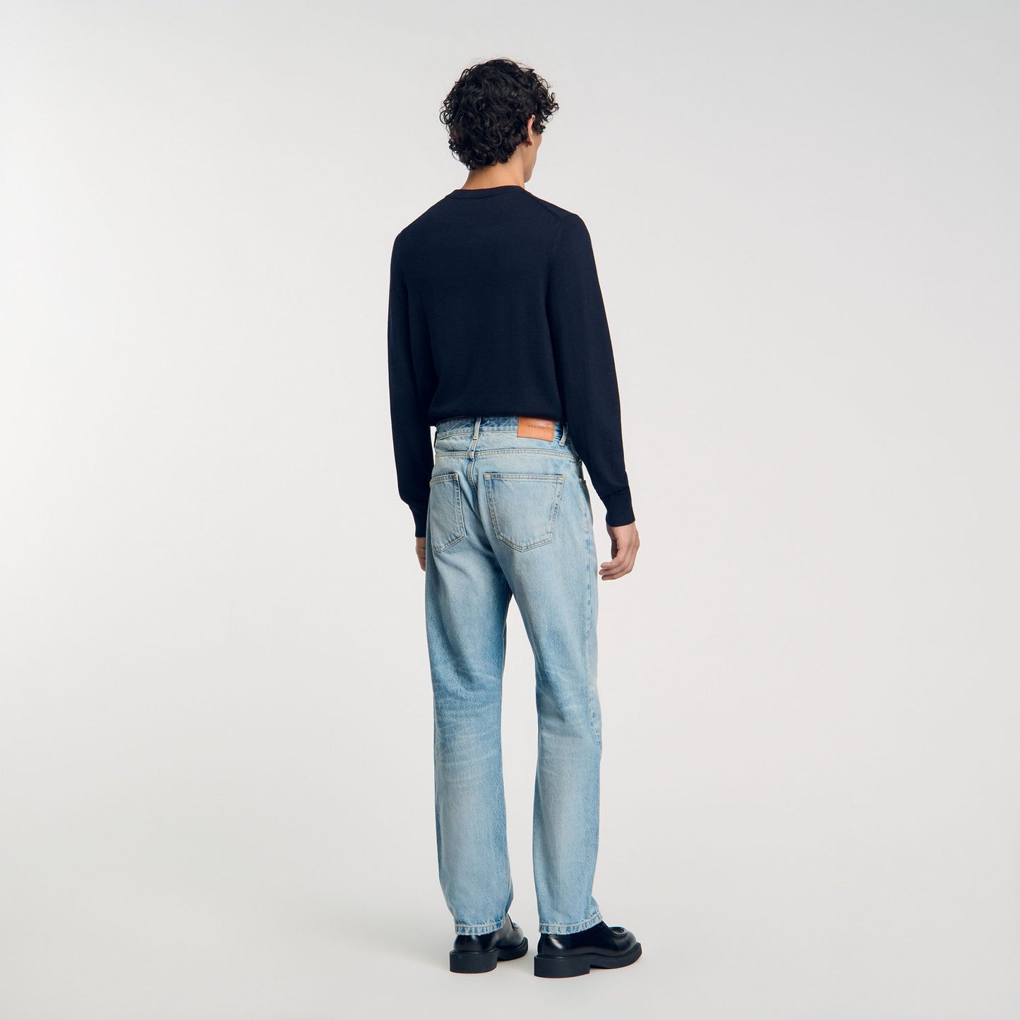 Regular Stonewash And Whiskers Regular Stonewash And Whiskers Light Blue - Denim