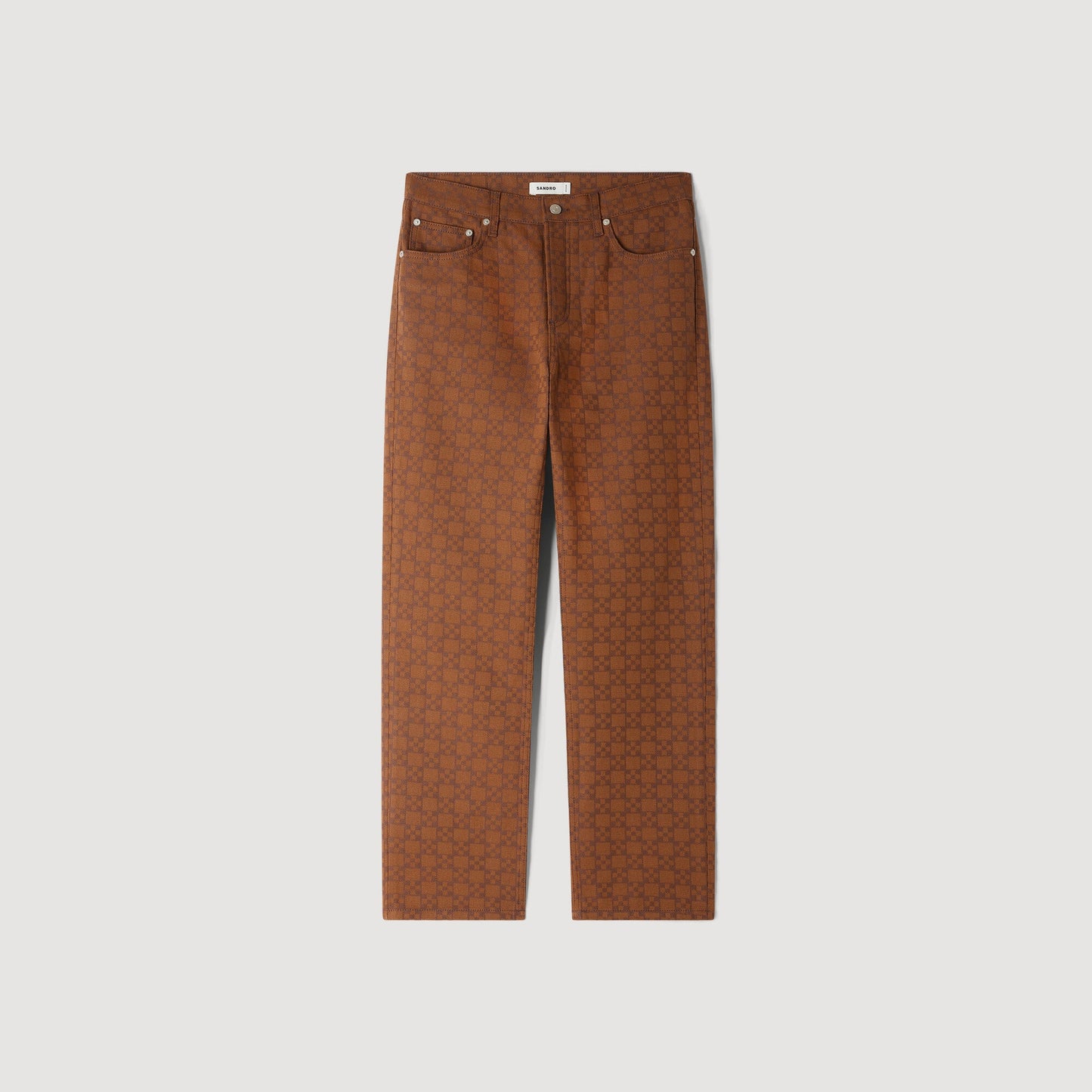 Regular Gold Cross Square Cross motif jeans Tobacco Brown