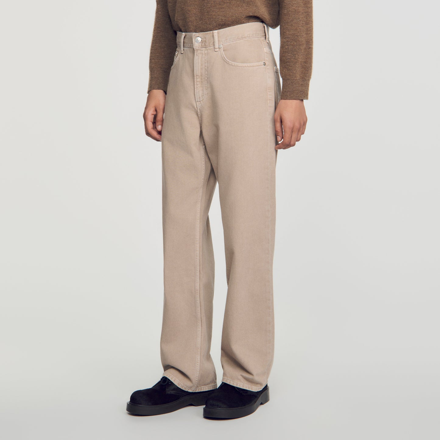 Baggy Beige Overdyed baggy jeans Beige