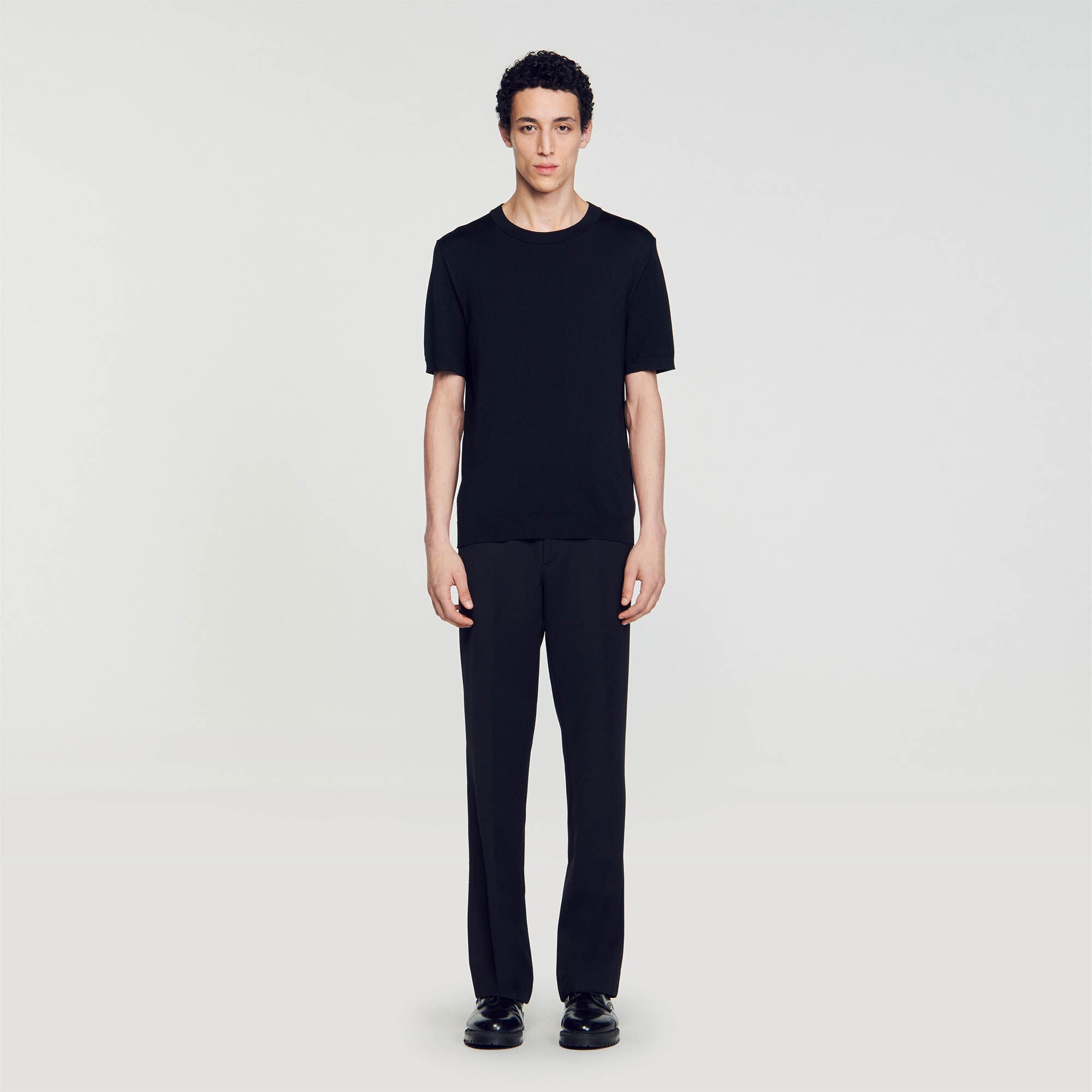 Knitted T-Shirt Black