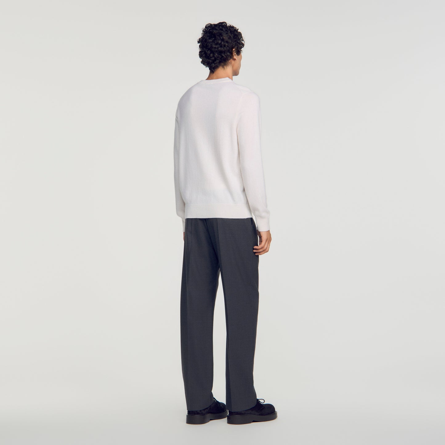 Crewneck Cashmere Cashmere jumper Ecru