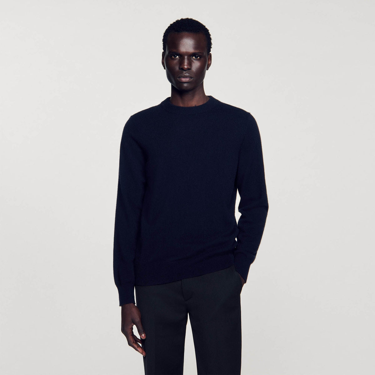 Crewneck Cashmere Cashmere Sweater Dark Navy