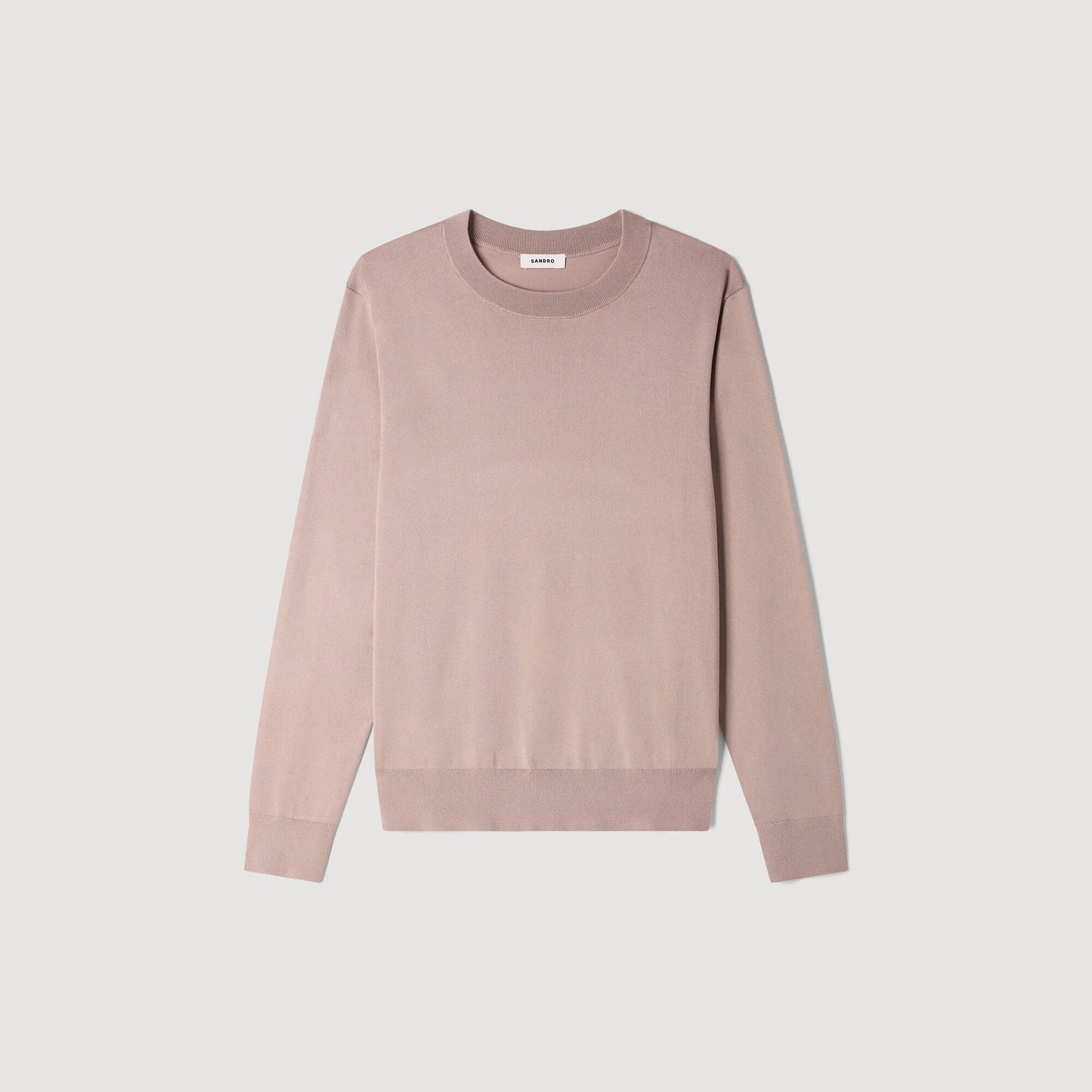 Pablo Crewneck Fine Knit Jumper Light Taupe