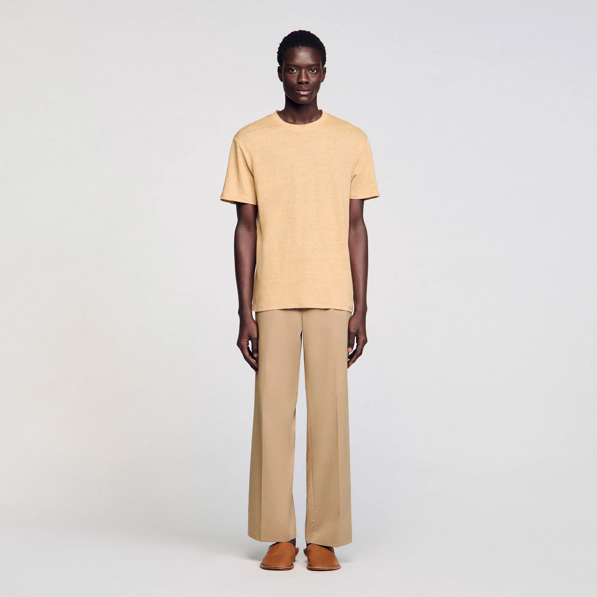 Certified Linen T-Shirt Nut