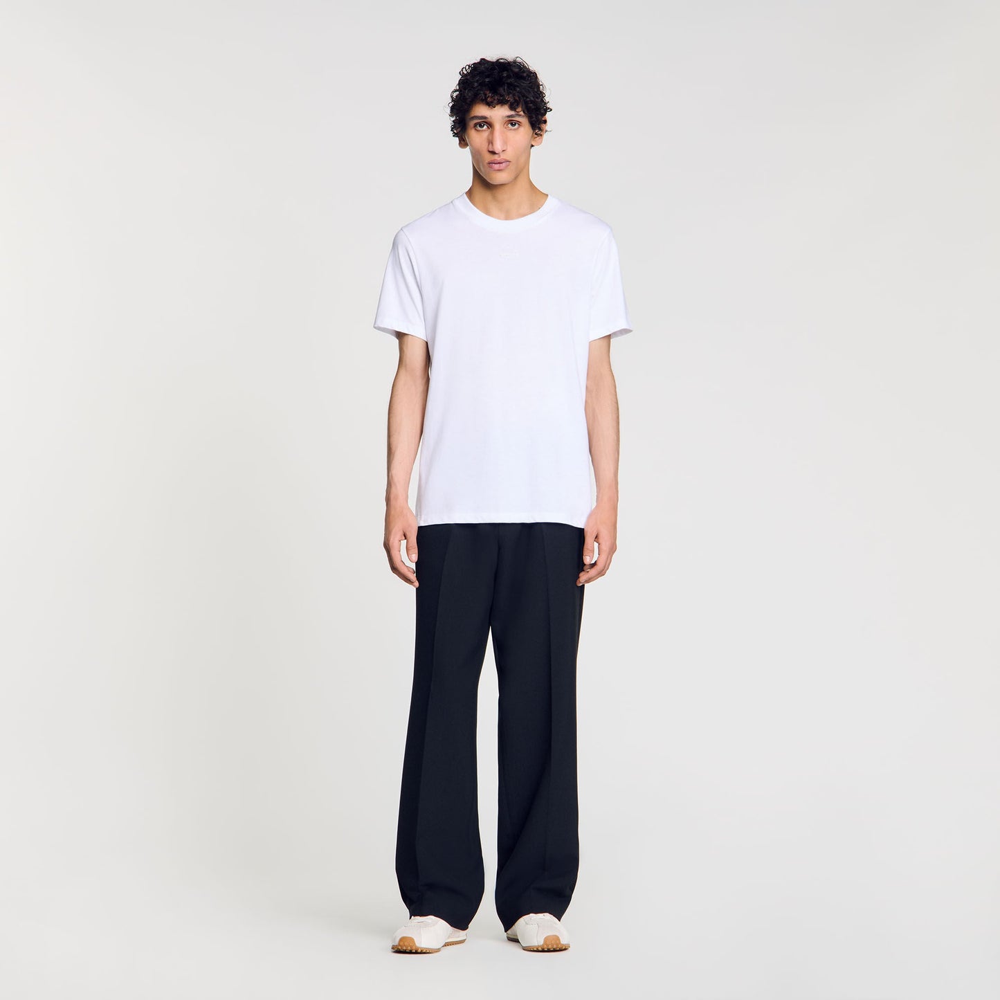 Cotton T-Shirt With Logo Optic White