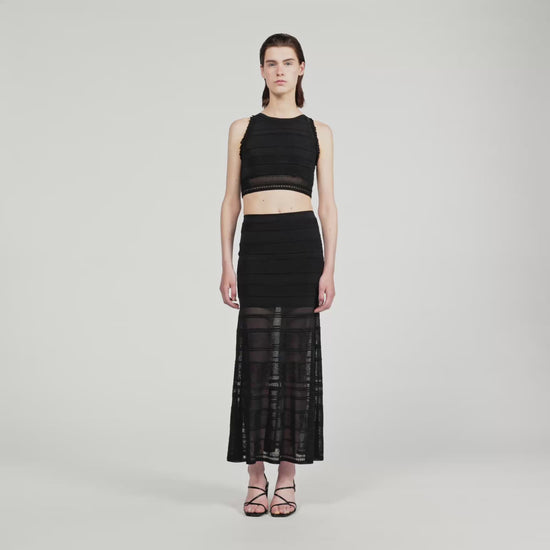 Madrid Sleeveless Jumper Black
