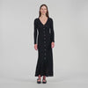 Sabah Fancy Knit Maxi Dress Black