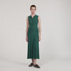 Gwenn Knit Dress With Polo Neck Dark Green