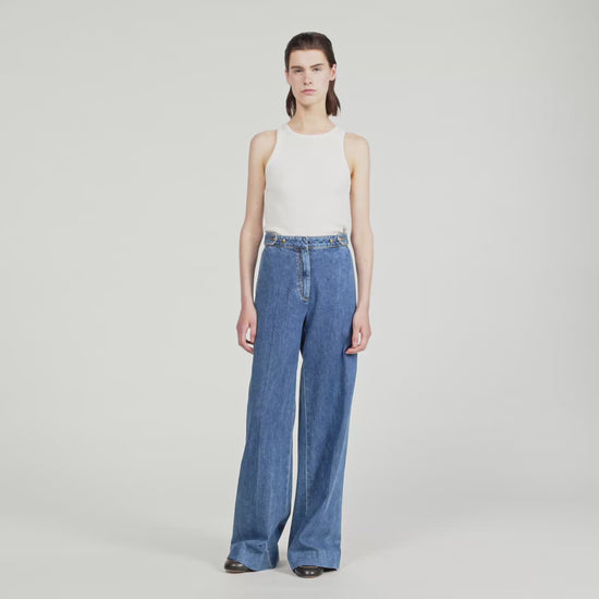 Wide Leg Jeans Blue Jean