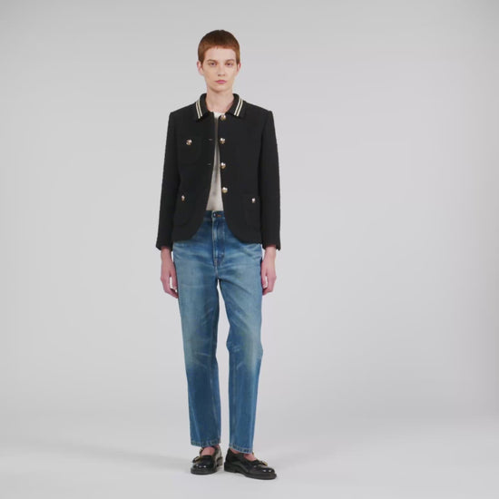 Come Tweed Jacket Black