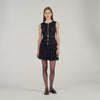 Henria Decorative Tweed Waistcoat Black