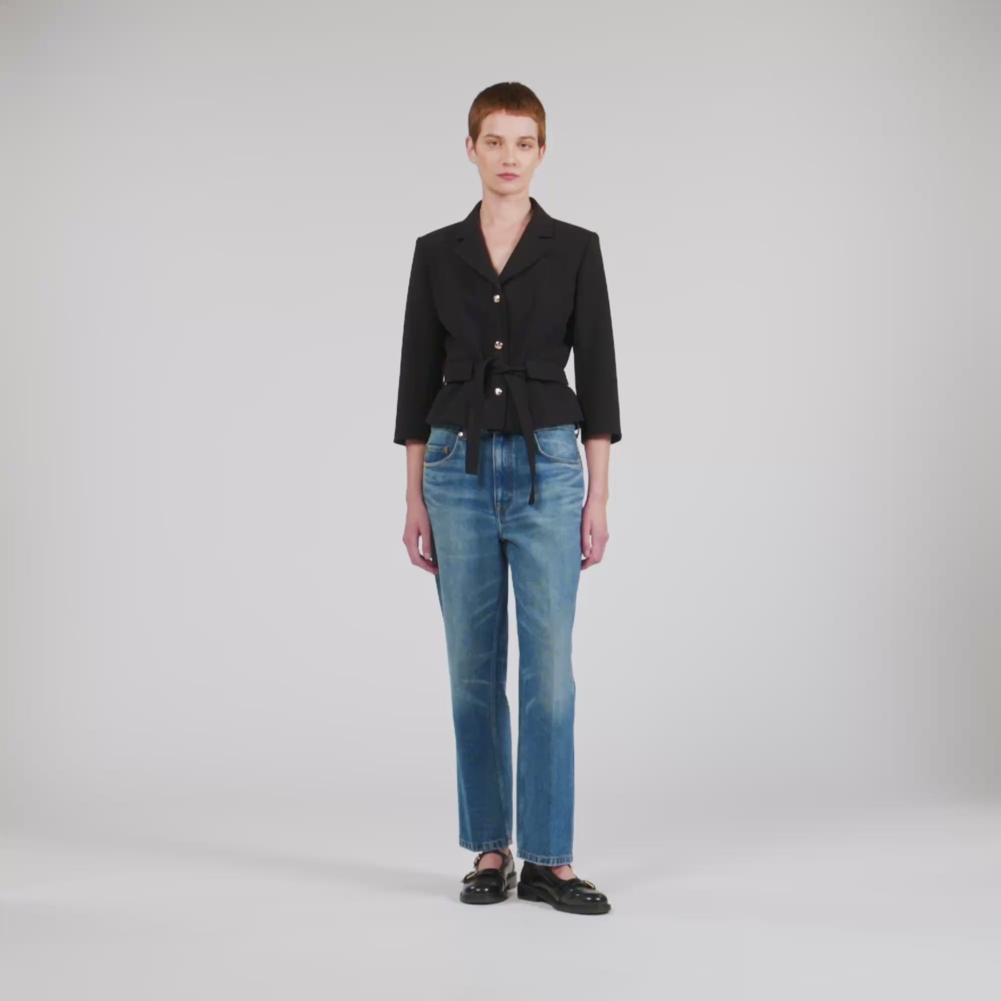 Amor Short Tailored Jacket Black