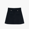 Octavia Short Rib-Knit Skirt dark navy
