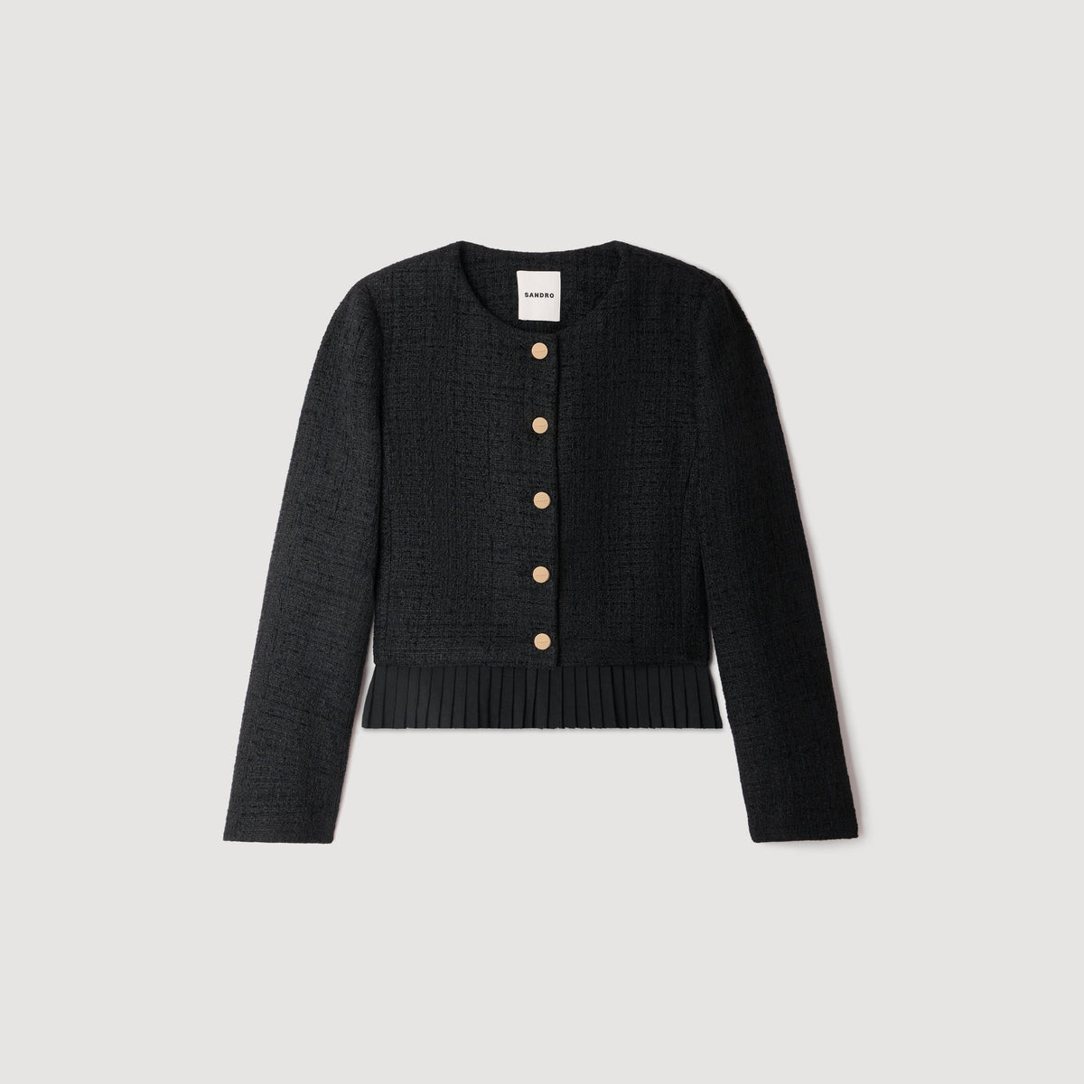 Paloma 2-in-1 tweed jacket Black