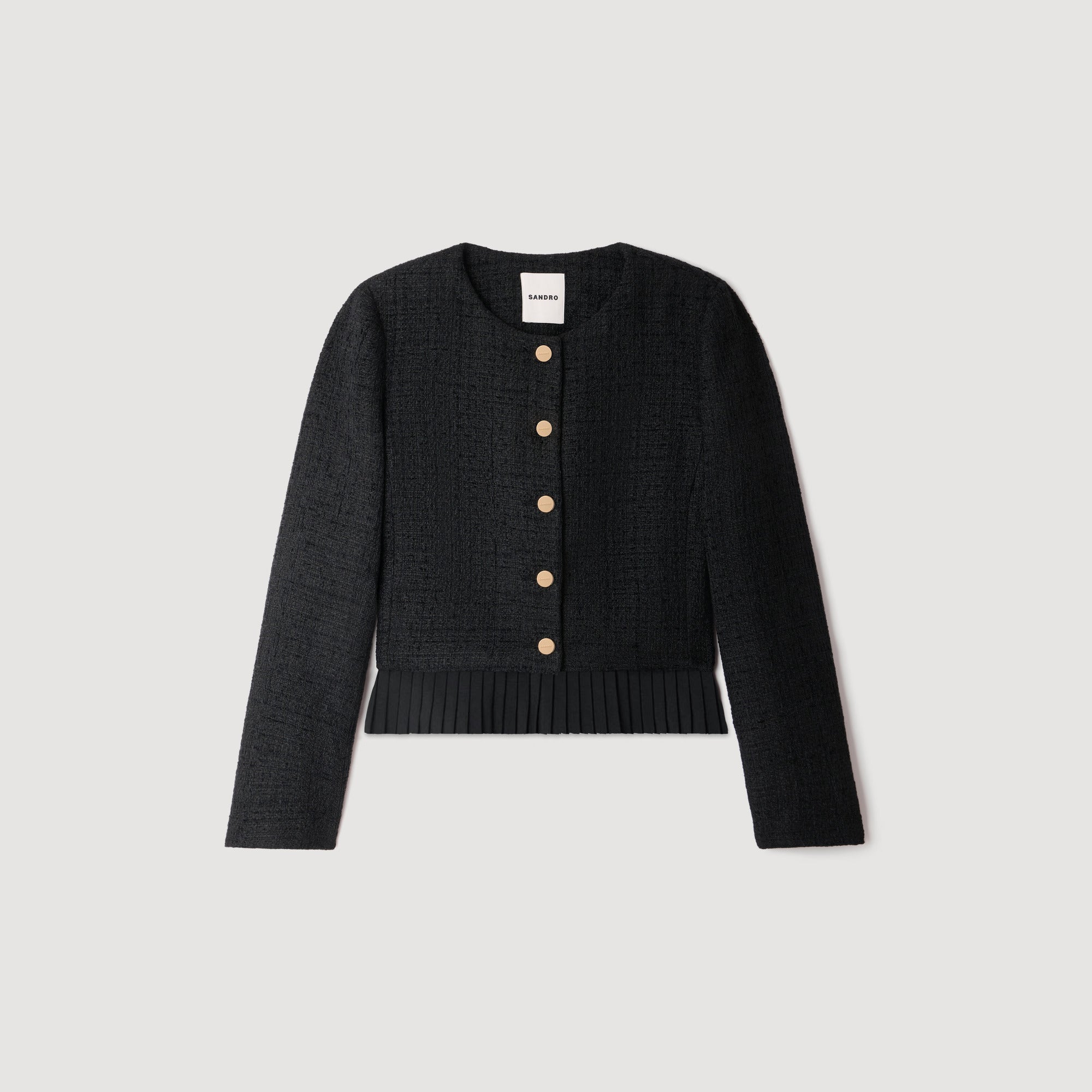 Paloma 2-in-1 tweed jacket Black