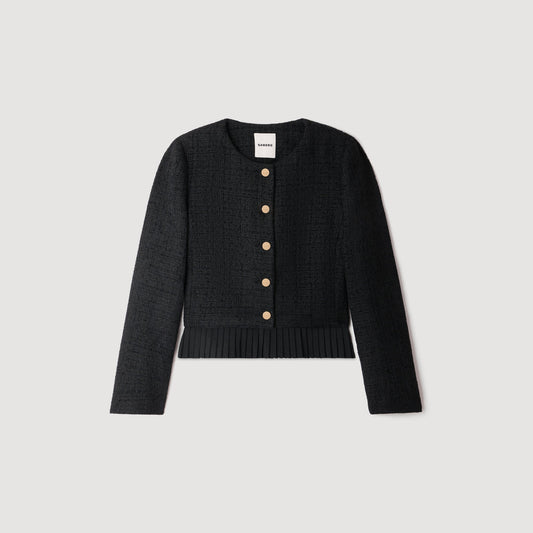 Paloma 2-in-1 tweed jacket Black